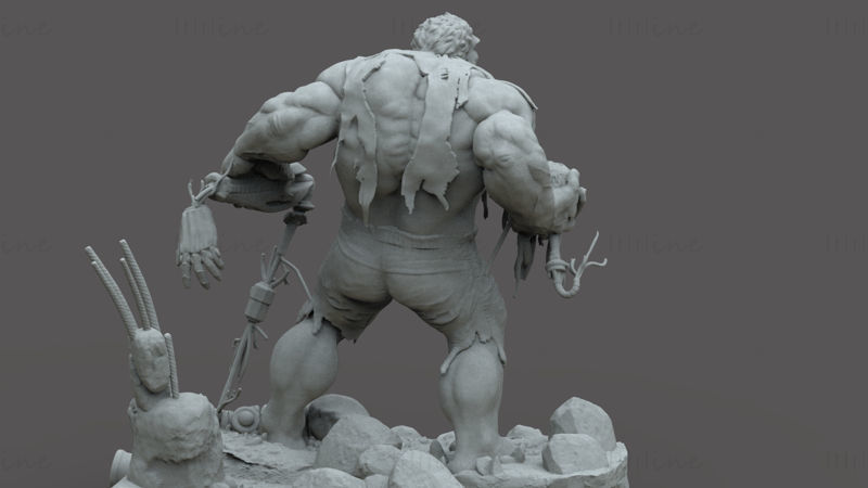 Modelul 3D Hulk Age of Ultron gata de imprimat