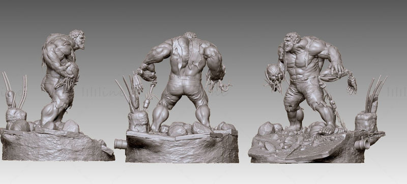 Modèle 3D de Hulk Age of Ultron prêt à imprimer