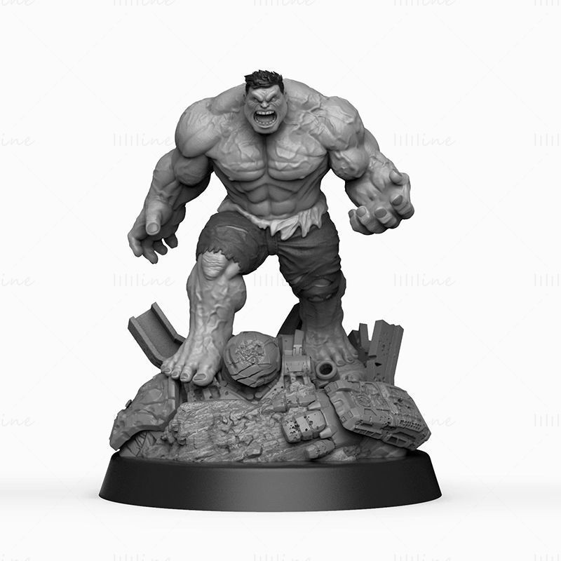 Modèle d'impression 3D de Hulk Smash