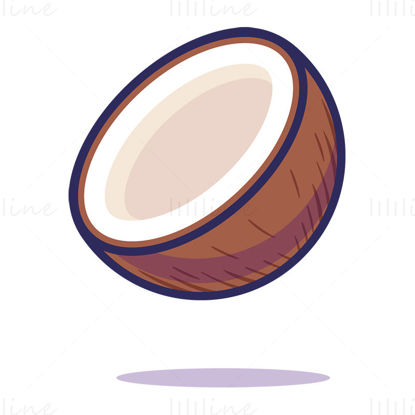 Ilustrație de nucă de cocos