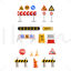 Road construction sign vector