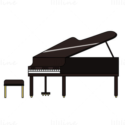 Vecteur de piano