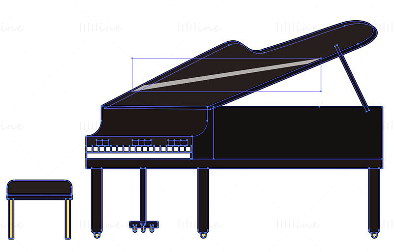 Zongora vektor