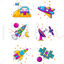 Childlike aerospace element vector graphics