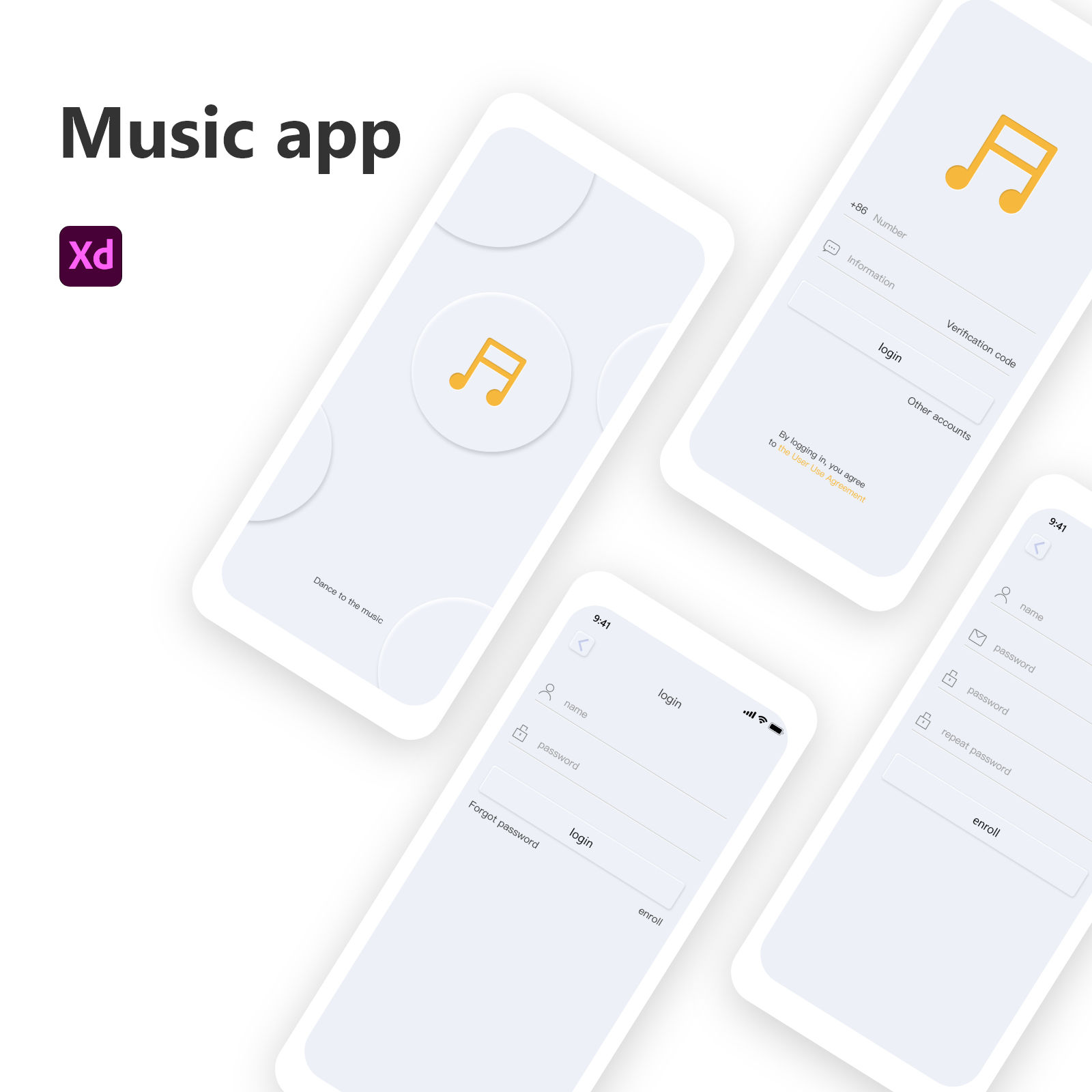 music-app-design-template