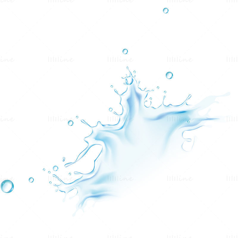 Vector de apă fotorealist