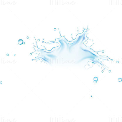 Splash víz vektor kép