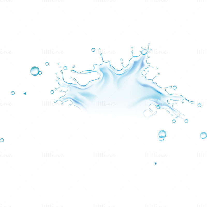 Splash water vector image