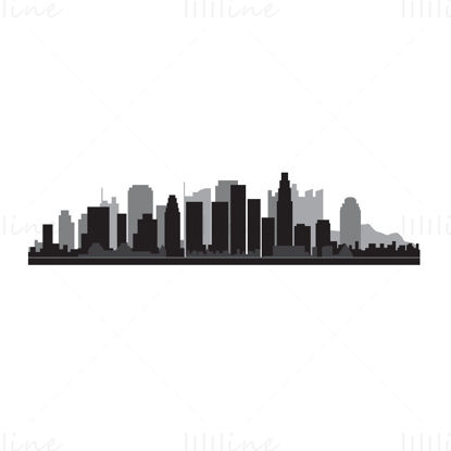 Vector silueta orașului Los Angeles