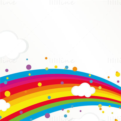 Rainbow vector background