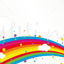 Rainbow vector background