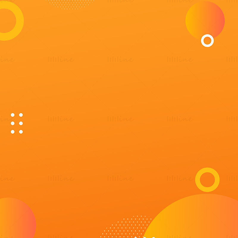 Fundal vectorial de poster geometric portocaliu