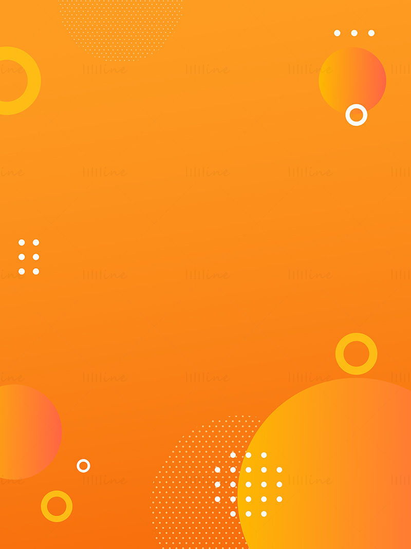 Fundal vectorial de poster geometric portocaliu