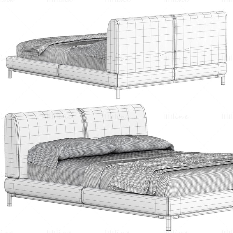 MARGOT_By_Domkapa bed 3d model