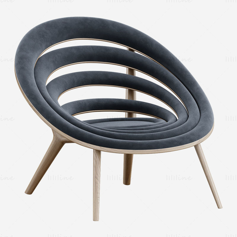 Sillón espiral de Dunelli modelo 3d