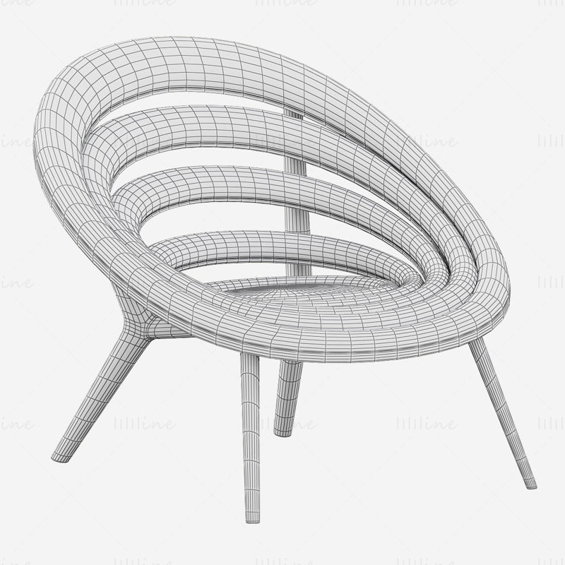 Spiral Armchair By Dunelli 3D Model
