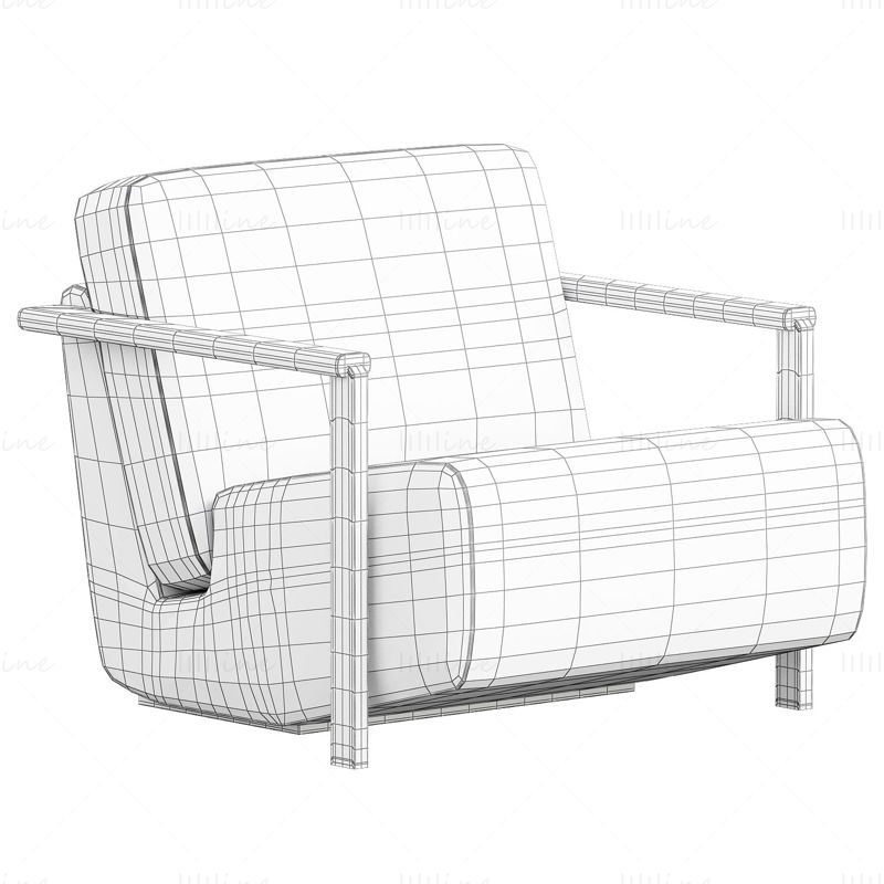 Sillón Franck de Haymann modelo 3d