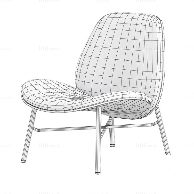 Silla LX690 modelo 3d