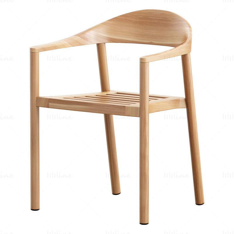 Plank Monza chair 3d model