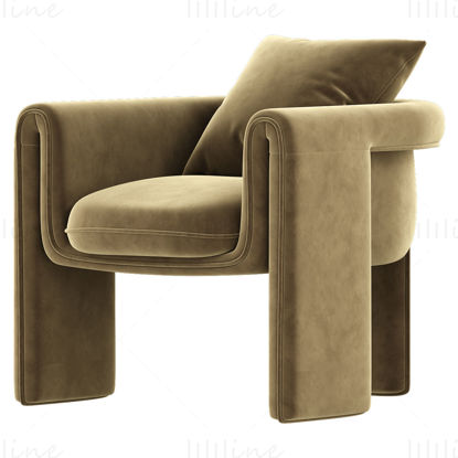 Floria Velvet szék 3D modell