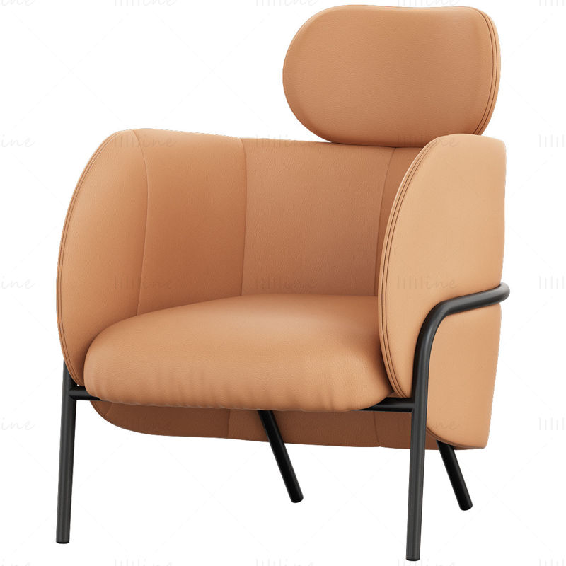 ROYCE Armchair with headrest By SP01 3d model