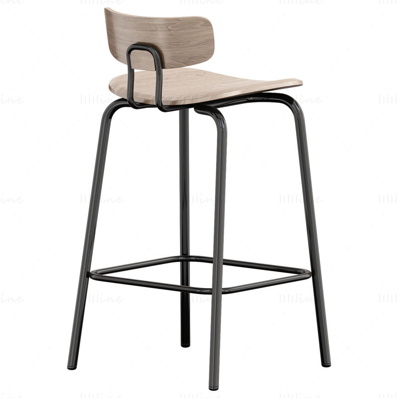 Period Okito Bar Stool 3d furniture design
