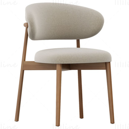 Oleandro Chair Wood by Calligaris 3d model