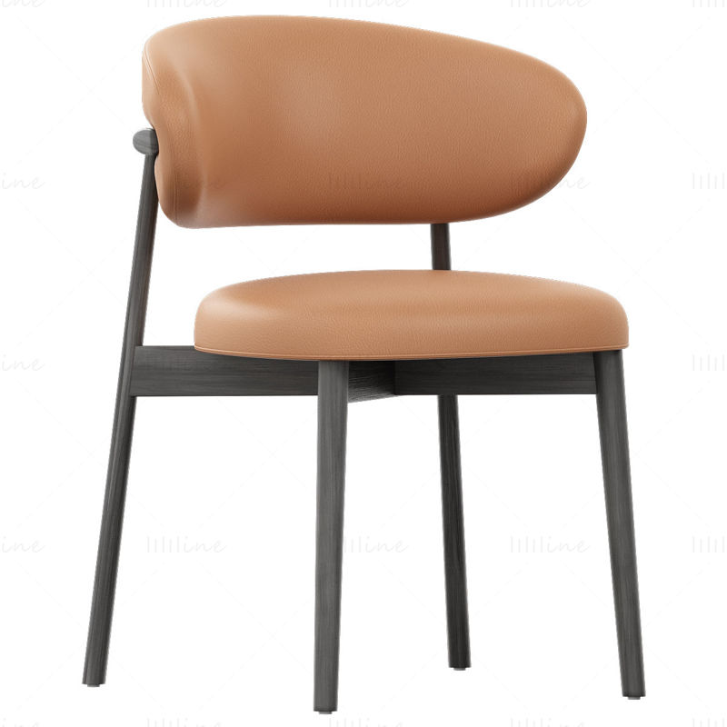 Oleandro Chair Wood by Calligaris 3d model