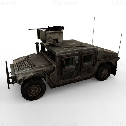 Humvee Hummer مدل جیپ ماشین 3D