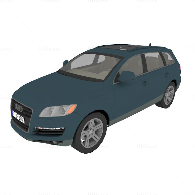 مدل آئودی Q7 SUV اتومبیل 3D