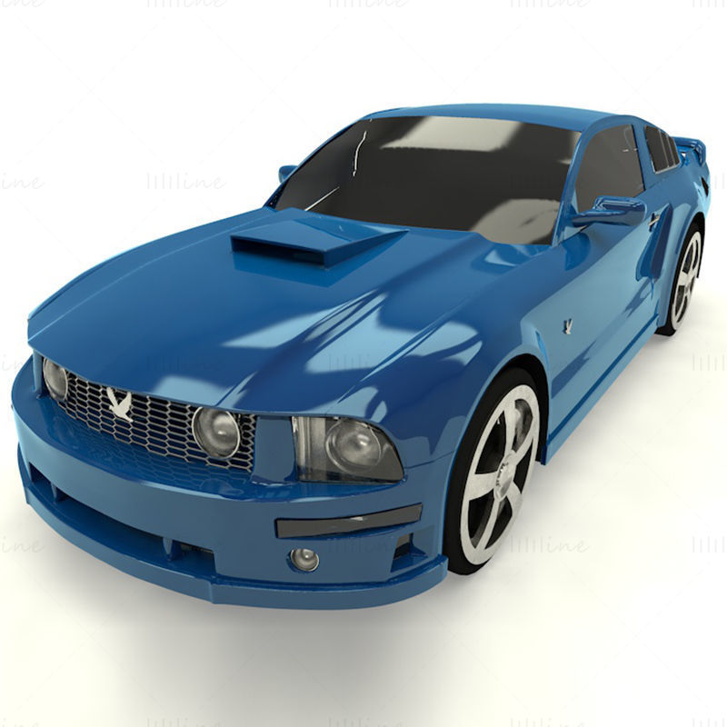 Mustang GT Sports Car 3D Model