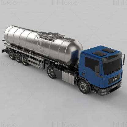Oil Tank Truck 3d model