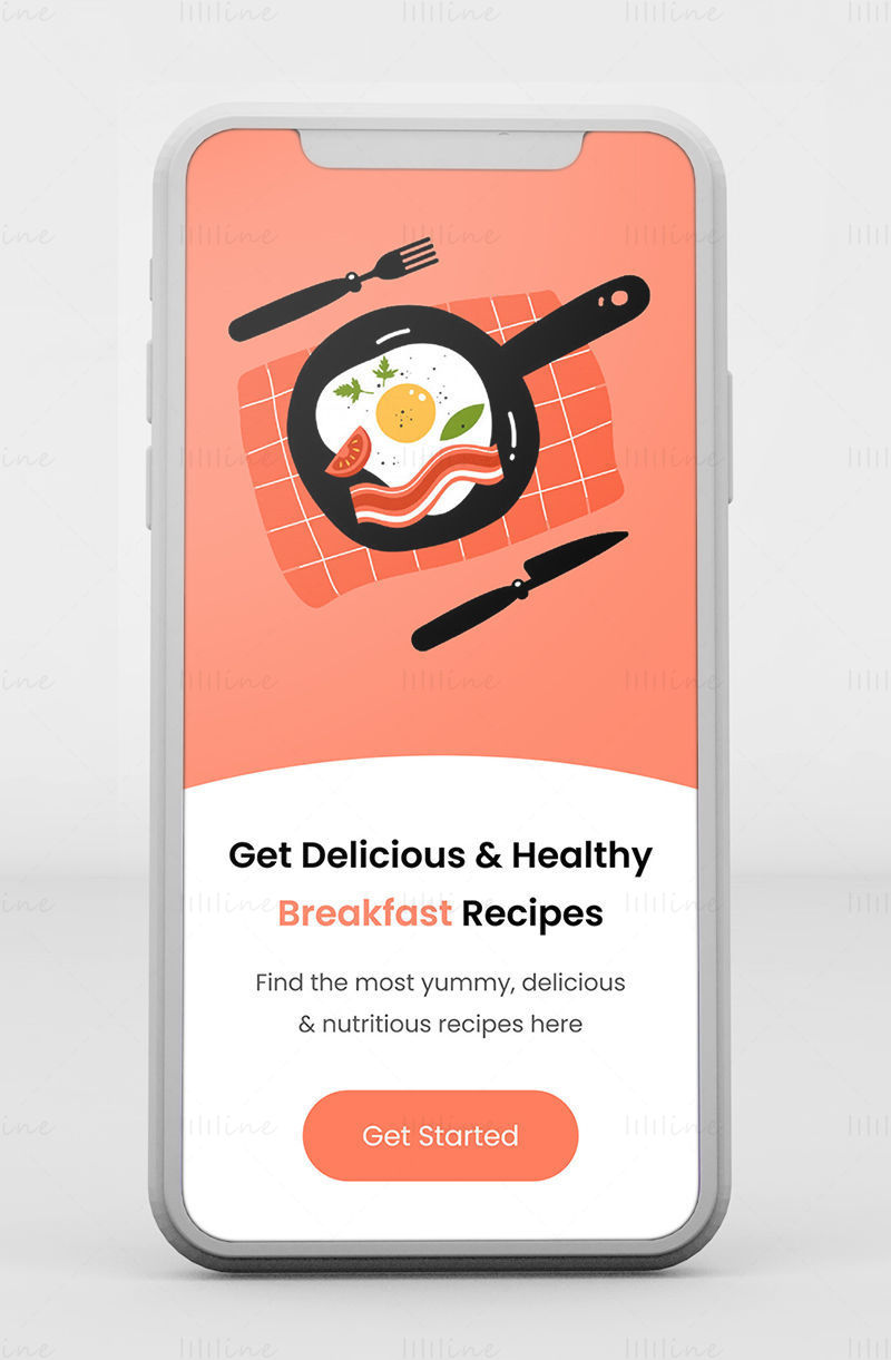 Reggeli receptek App UI