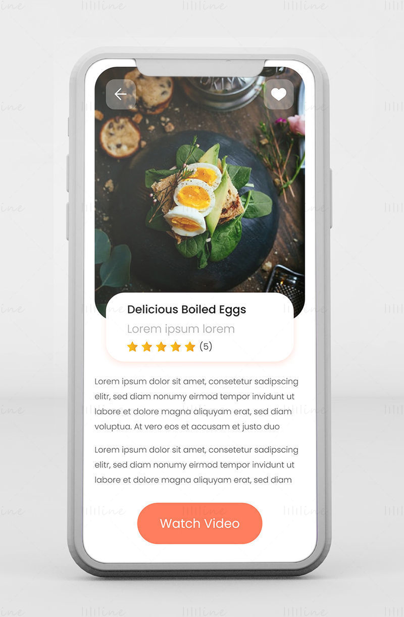 Reggeli receptek App UI