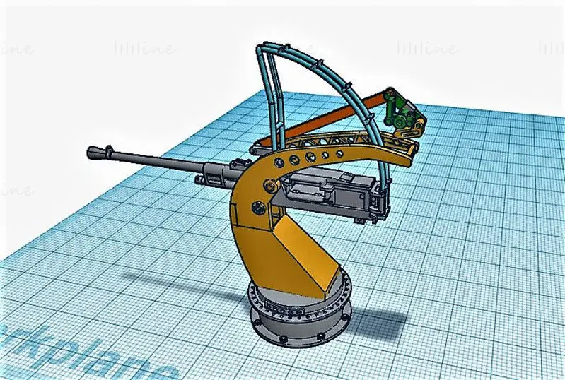 1-35 scale BREDA MOD 35 20MM AA GUN 3D Printing Model STL