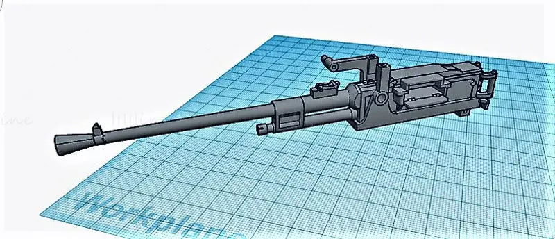 1-35 scale BREDA MOD 35 20MM AA GUN 3D Printing Model STL