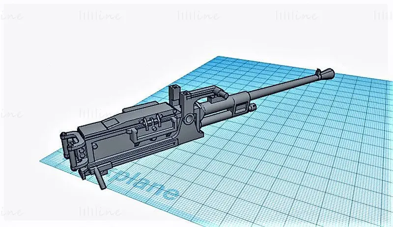 1-35 scale BREDA MOD 35 20MM AA GUN 3D Printing Model STL