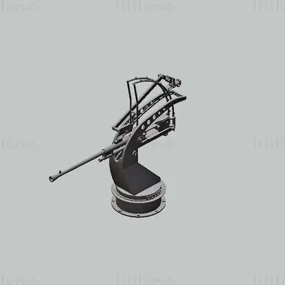 1-35 scale BREDA MOD 35 20MM AA GUN 3D Printing Model STL