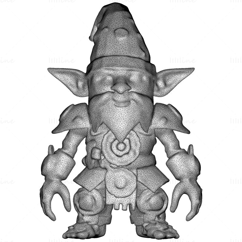 16 Elvarázsolt Gnóm Őrző 3D Nyomtatott Modellgyűjtemény