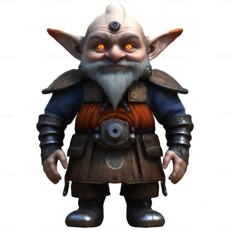 16 Elvarázsolt Gnóm Őrző 3D Nyomtatott Modellgyűjtemény