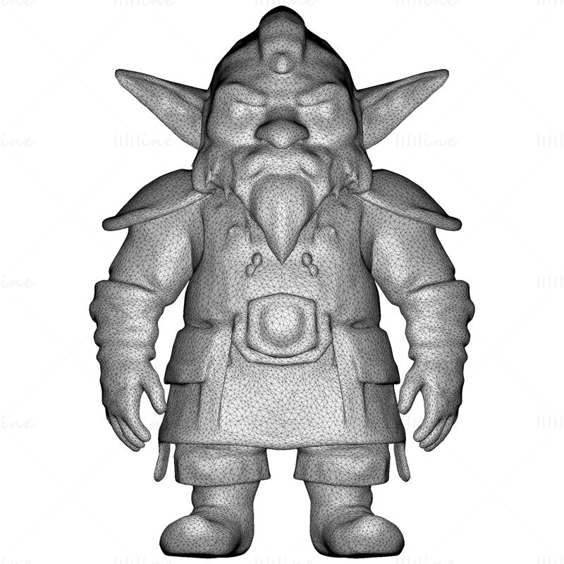 16 Elvarázsolt Gnóm Őrző 3D Nyomtatott Modellgyűjtemény