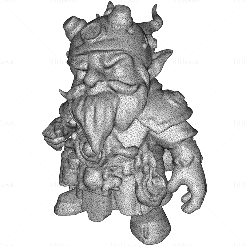 16 Elvarázsolt Gnóm Őrző 3D Nyomtatott Modellgyűjtemény