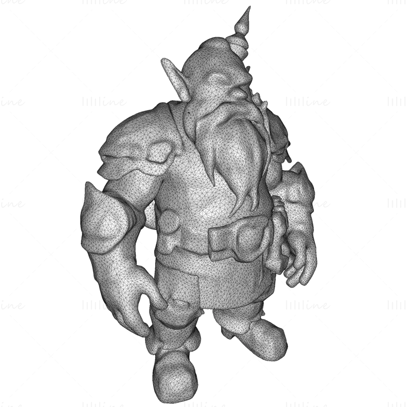 16 Elvarázsolt Gnóm Őrző 3D Nyomtatott Modellgyűjtemény