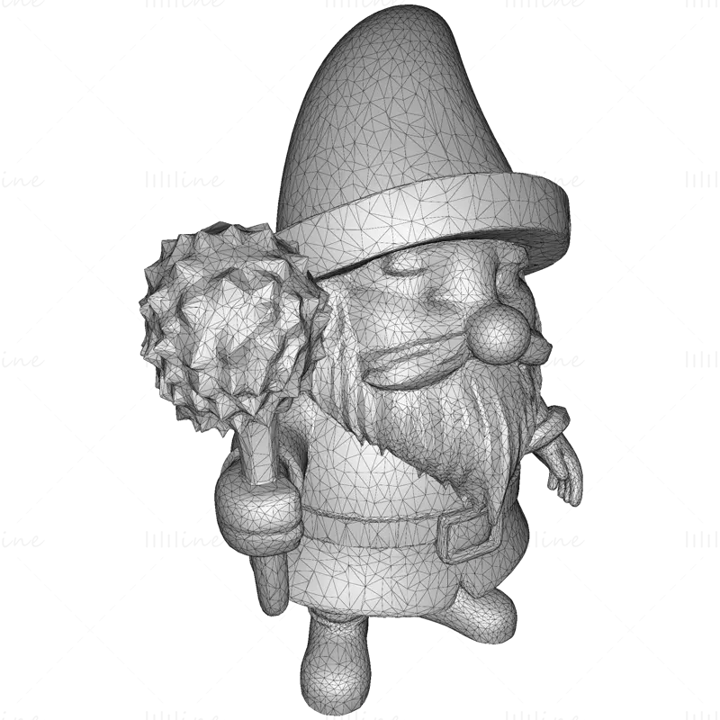 Colecție de 16 personaje Gnome de grădină: Figurine premium gata de imprimare 3D