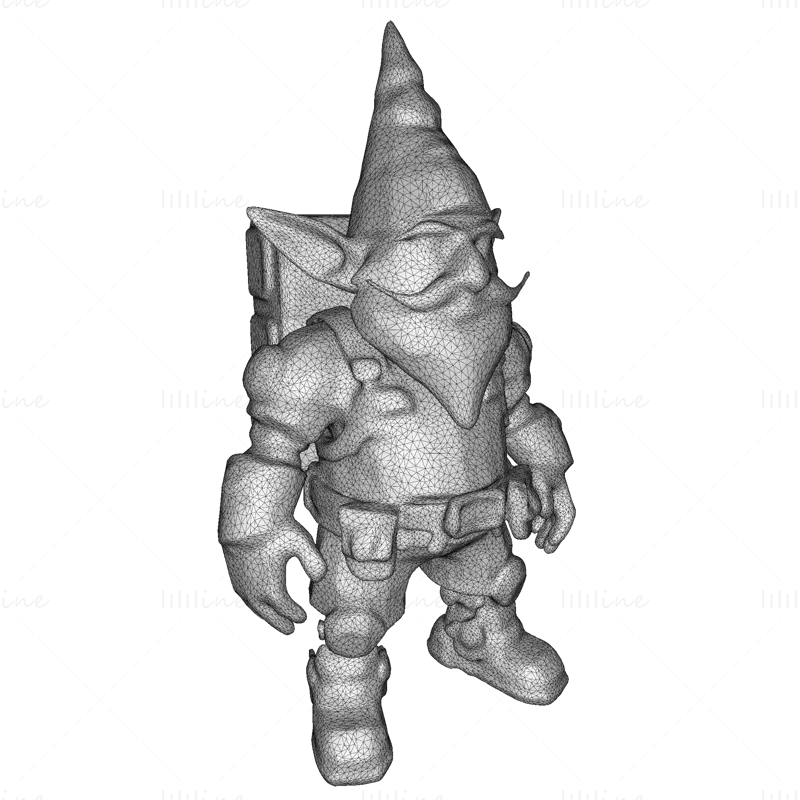 16 Gnome Squad 3D Printable Model STL FIles: Cosmic & Cyber Adventures
