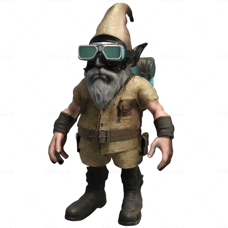 16 Gnome Squad 3D Printable Model STL FIles: Cosmic & Cyber Adventures