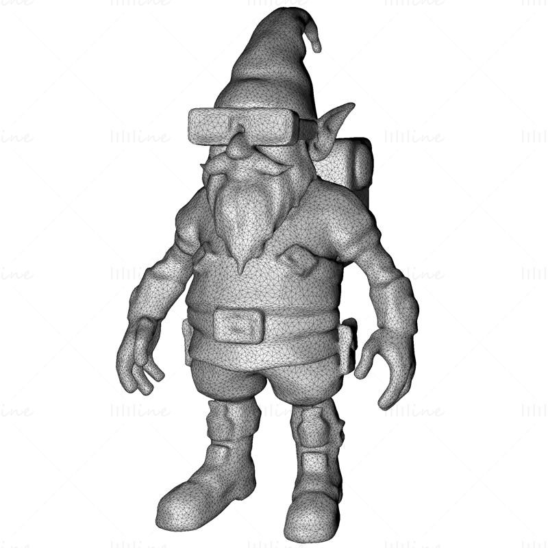 16 Gnome Squad 3D Printable Model STL FIles: Cosmic & Cyber Adventures