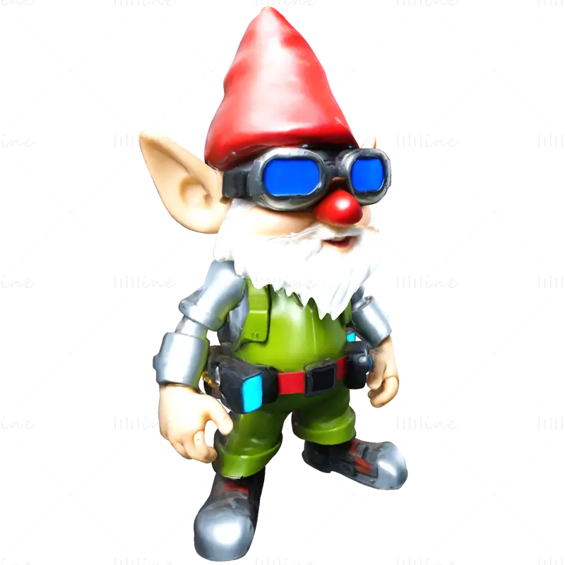 16 Gnome Squad 3D Printable Model STL FIles: Cosmic & Cyber Adventures