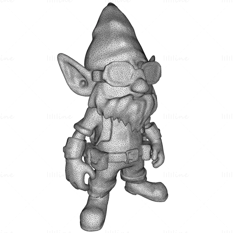 16 Gnome Squad 3D Printable Model STL FIles: Cosmic & Cyber Adventures