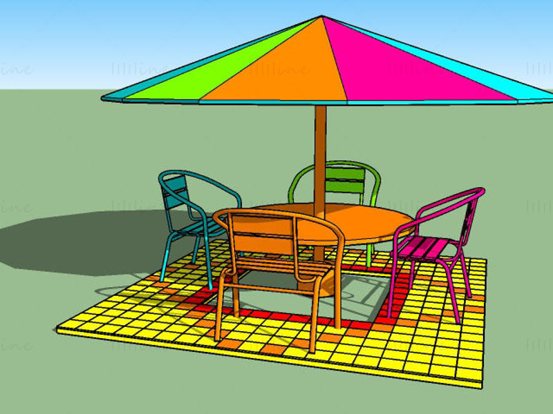 19 napernyő sketchup modell